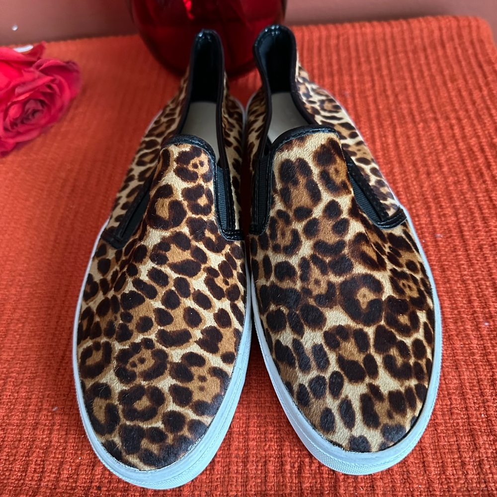 Banana Republic Leopard Print Slip-On Sneakers - Picture 2 of 8